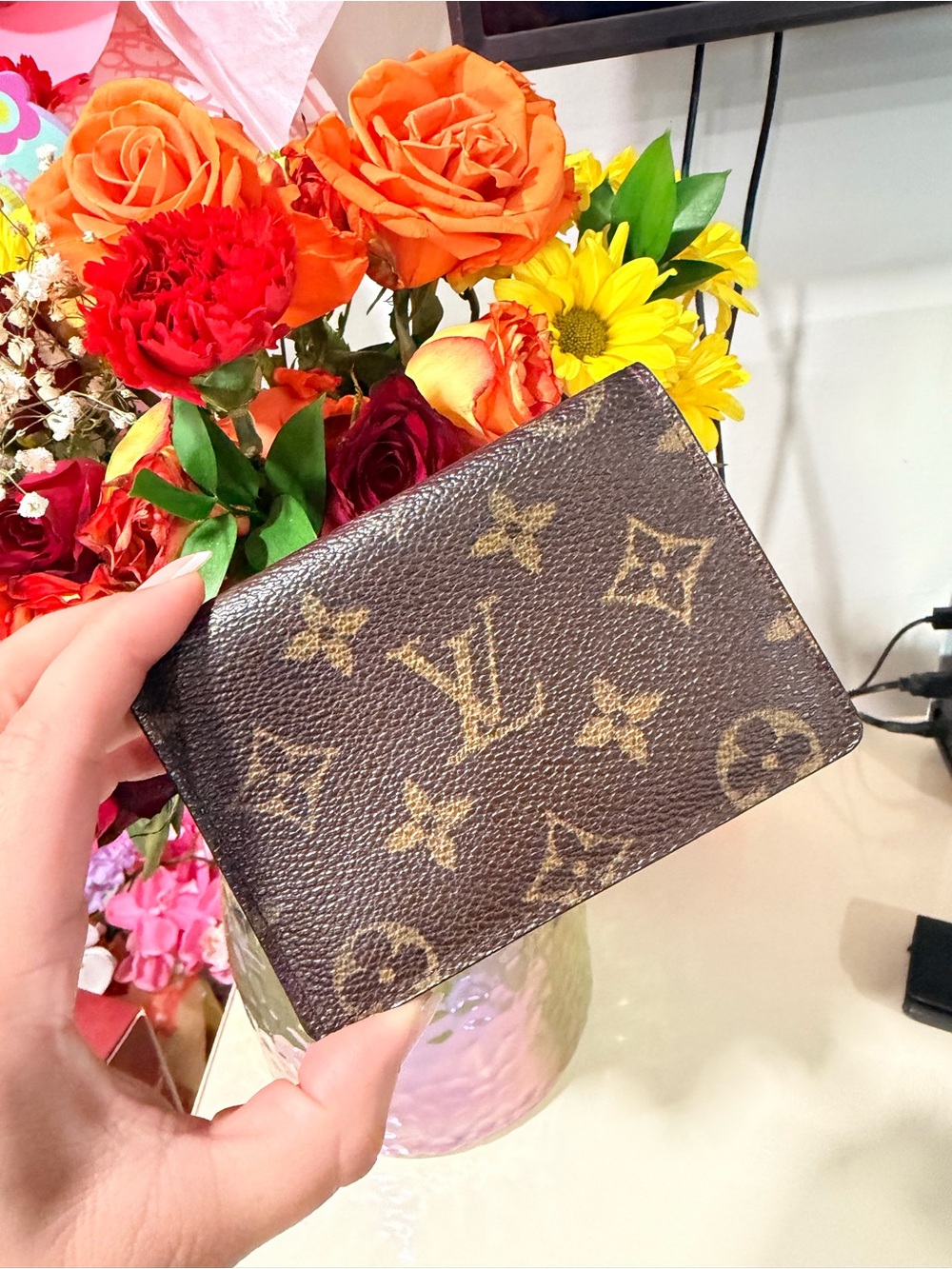 Louis Vuitton Brown Monogram Card Holder